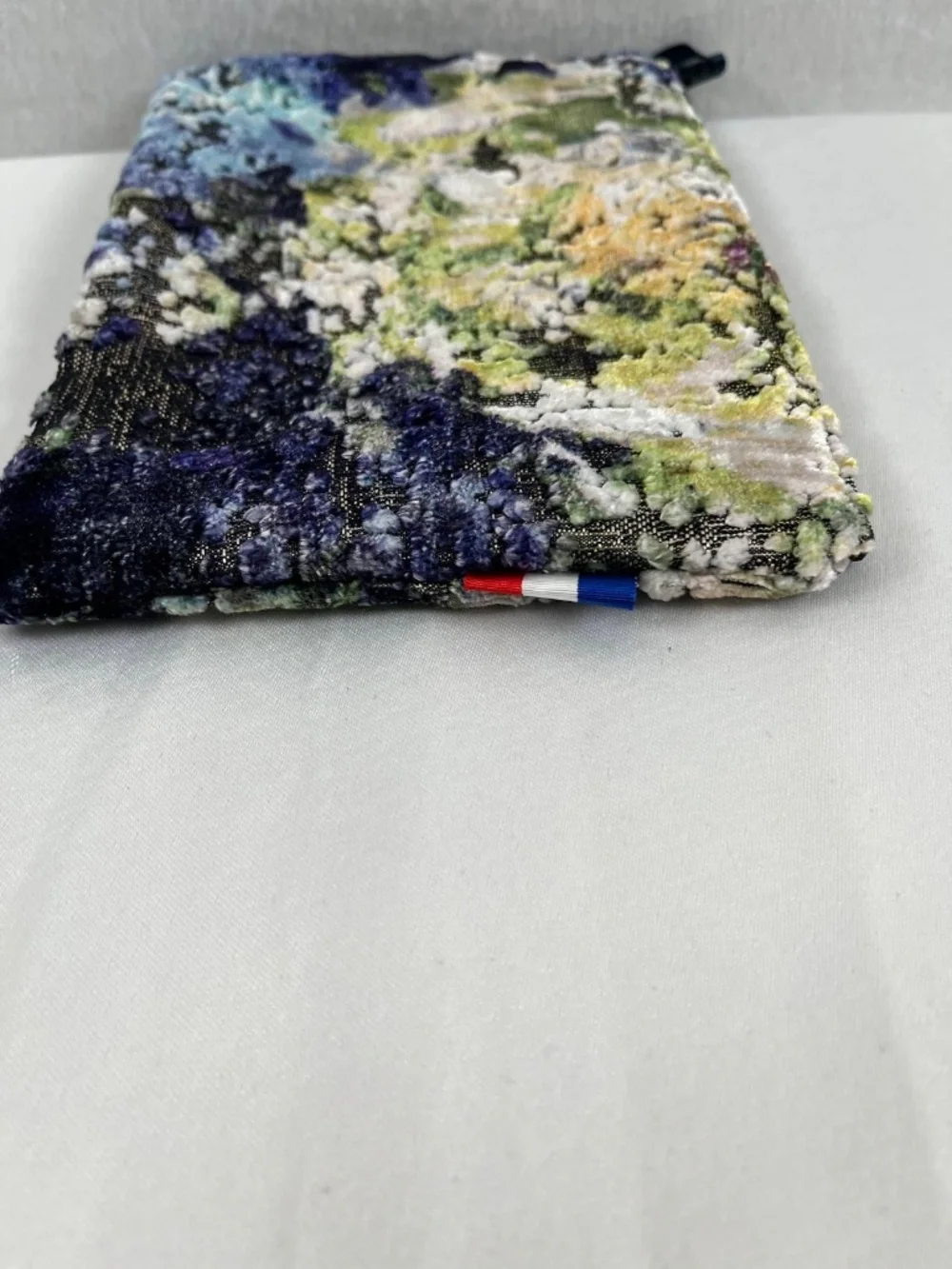 Ma Petite Pochette Handmade Upcycled Velvet Travel Pouch Abstract Make-up Luxury